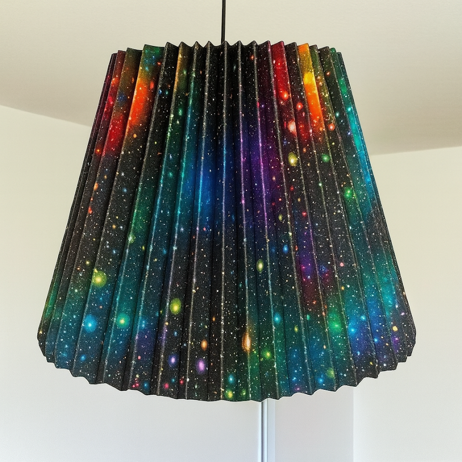 Velvet Galaxy Accordion Shade